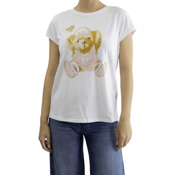 t shirt orsacchiotto con cappello 